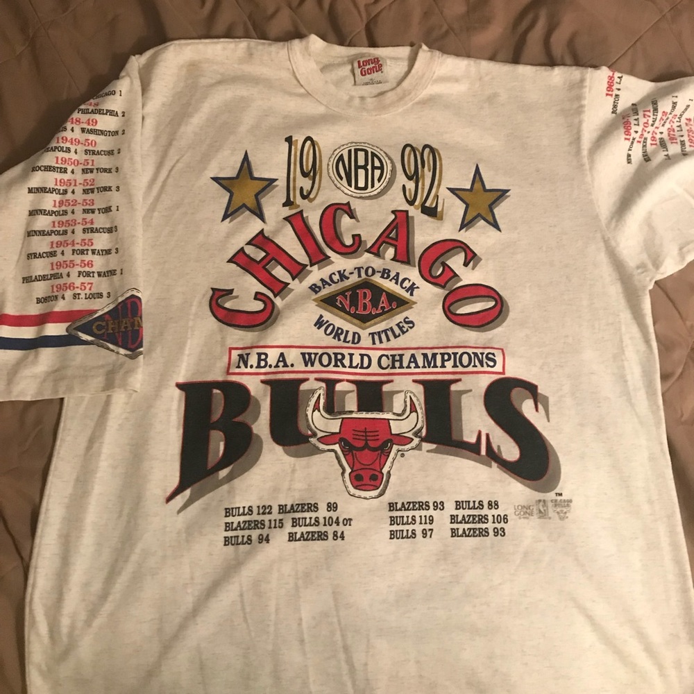 VINTAGE Chicago Bulls 1992 NBA Finals T-Shirt XL